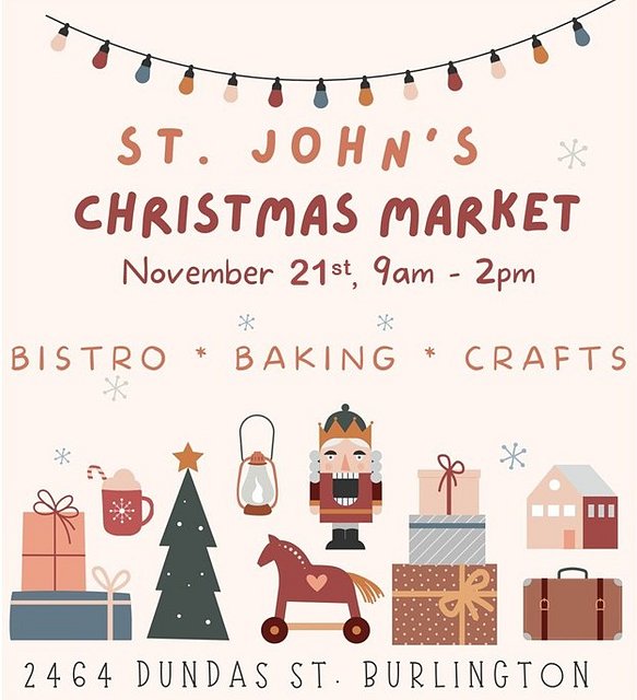 2026-11-21 Christmas Market - St Johns Burlington